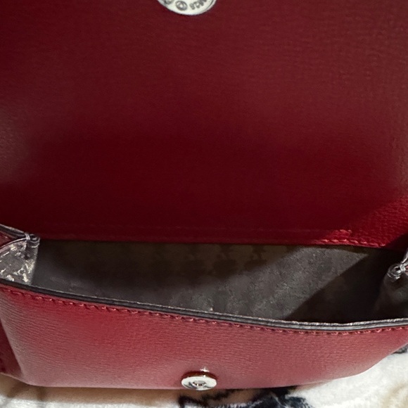 NWT Karl Lagerfeld Bold Simone Crimson Crossbody Bag - Picture 9 of 13